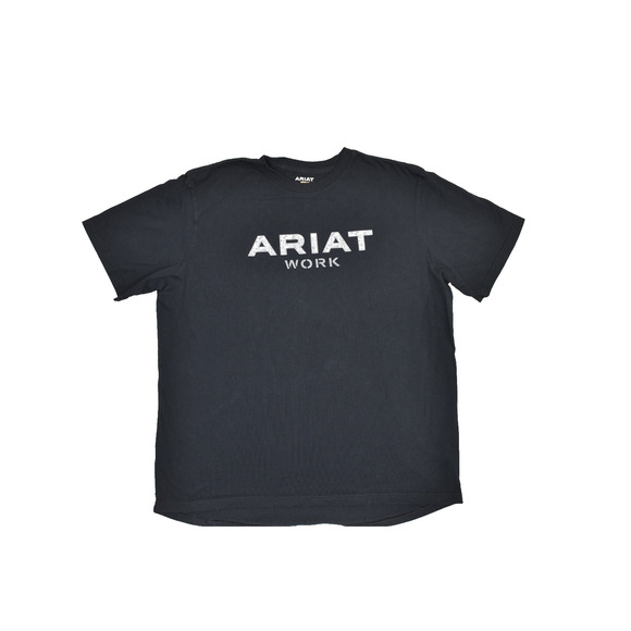 Ariat Rebar Black Work T-Shirt Men's Size 2XL/2TG Short Sleeve Cotton - Picture 1 of 8